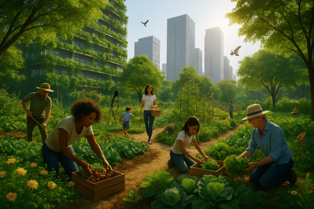Community Gardens for Sustainable Living